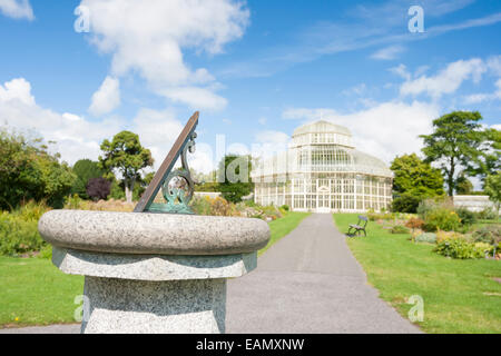 Dublin, Ireland - Aug 14: Greenhouse in The National Botanic Garden in Glasnevin, Dublin, Ireland on August 14, 2014 Stock Photo