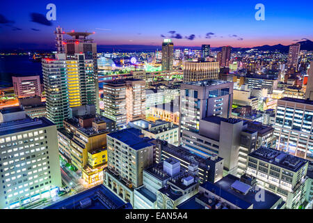 Kobe, Japan cityscape in the Motomachi and Port district. Stock Photo