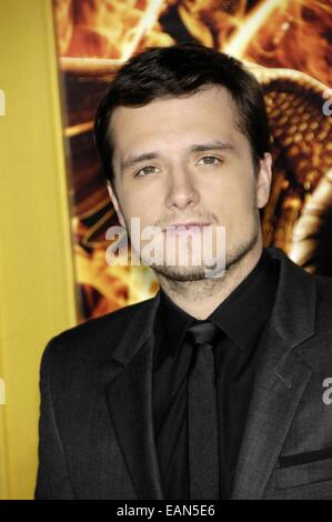 Los Angeles, USA. 17th Nov, 2014. Josh Hutcherson at arrivals for THE HUNGER GAMES: MOCKINGJAY – PART 1 Premiere, Nokia Theatre L.A. LIVE, Los Angeles, CA November 17, 2014. Credit:  Everett Collection Inc/Alamy Live News Stock Photo