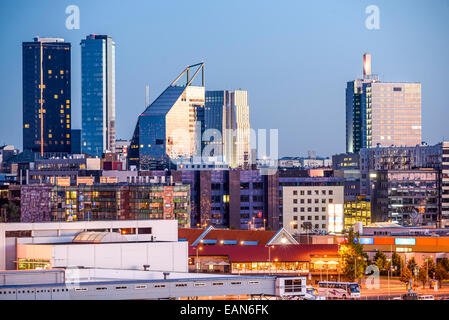 Tallinn, Estonia new city skyline. Stock Photo