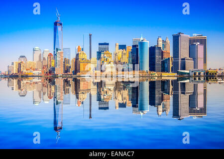 New York City, USA city skyline of Lower Manhattan. Stock Photo