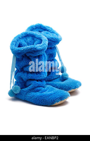 Female slippers-boots isolated on a white background Stock Photo