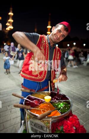 street vendor selling sweets, istanbul Stock Photo