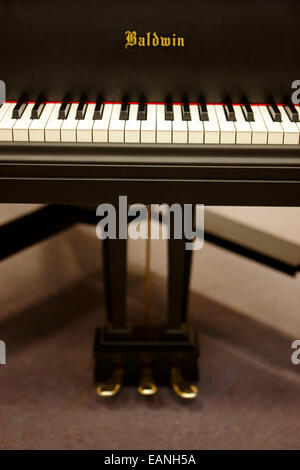 baby grand piano in a music training room Stock Photo