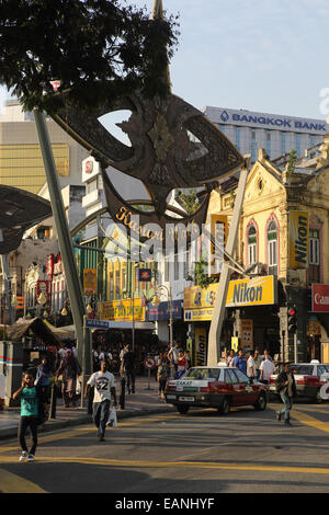 Kasturi Walk market and walkway in Chinatown, Kuala Lumpur Stock Photo