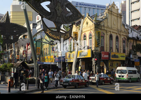 Kasturi Walk market and walkway in Chinatown, Kuala Lumpur Stock Photo