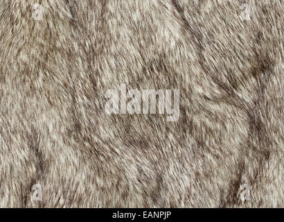 Faux fur fabric for the fashion industry used to artificially recreate animal pelts including reindeer and coyote. The use of a