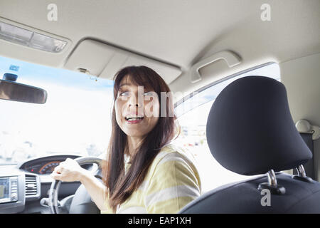 Young woman on a shopping trip. Stock Photo