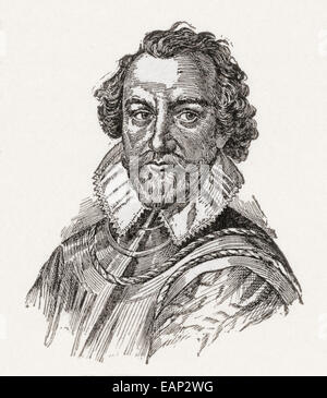 Sir Martin Frobisher, c. 1535 /1539 –1594.   English seaman who made three voyages to the New World. Stock Photo