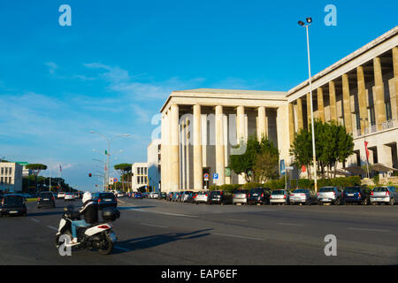 Piazza Guglielmo Marconi, EUR government and financial district, Rome, Italy Stock Photo