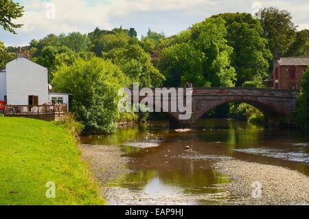 St Lawrence's Bridge over the River Eden. Appleby-in-Westmorland, Cumbria, England, United Kingdom. Stock Photo