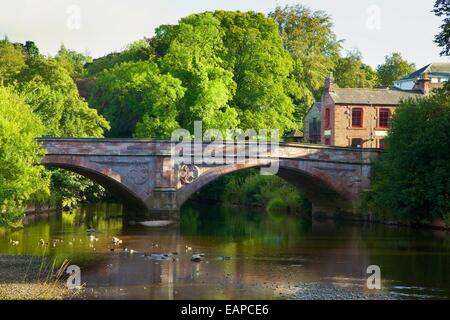 St Lawrence's Bridge over the River Eden. Appleby-in-Westmorland, Cumbria, England, United Kingdom. Stock Photo