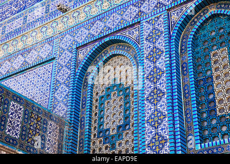 Tiles On The Dome Of The Rock Stock Photo