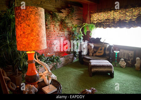 The Jungle Room. Graceland, Memphis Tennessee Stock Photo