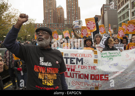 Nov 22nd yearly demonstration against police brutality and the killing of unarmed civilians in the USA. Stock Photo