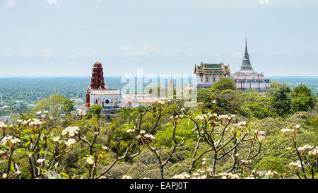 Pagoda on mountain at Phra Nakhon Khiri temple, Archaeological site in Phetchaburi Province of Thailand Stock Photo