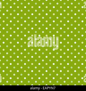 Green Textured Polka Dot Seamless Pattern Stock Photo