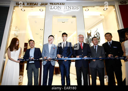 Eddie Peng attends the opening ceremony of LONGINES Suria KLCC