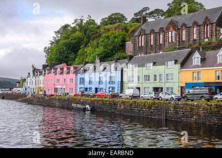 Portree seaside town on the Isle of Skye, Scotland Stock Photo