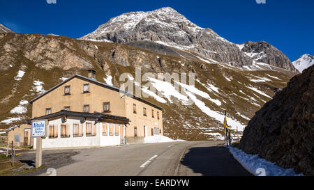 Albula pass road, Albula Valley, Engadin, Canton of Graubünden, Switzerland Stock Photo