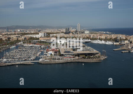 Port Vell Marina, Barcelona, Catalonia, Spain Stock Photo