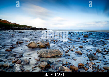 Long Exposure, Garry Beach, North Tolsta, Isle of Lewis, Western Isles, Outer Hebrides, Scotland UK Stock Photo