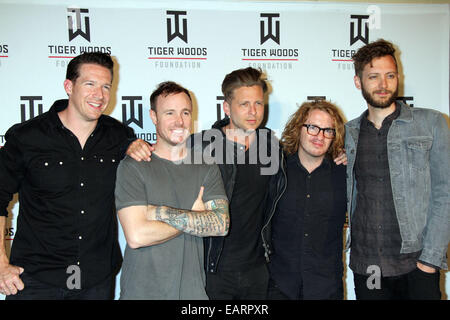 16th Annual Tiger Jam Rocks Las Vegas at Mandalay Bay Resort and Casino  Featuring: One Republic Where: Las Vegas, Nevada, United States When: 18 May 2014 Stock Photo
