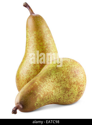 Fresh pears isolated on a white background Stock Photo