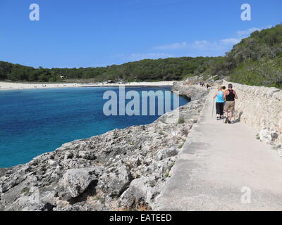 Cala Mondrago Majorca Spain Stock Photo