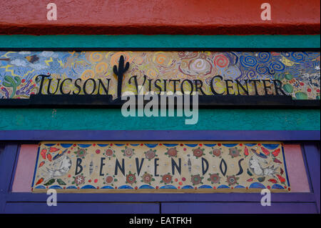 The Visitor Center in Old Tucson Downtown, Tucson AZ Stock Photo
