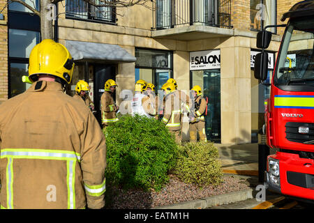 Stock Photo - Firefighters at the scene of an incident at apartment block. Photo: George Sweeney/Alamy Stock Photo