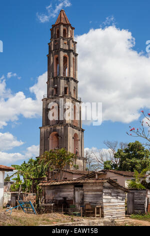 Watchtower of Hacienda Manaca that was home to the sugar-cane producing family Stock Photo