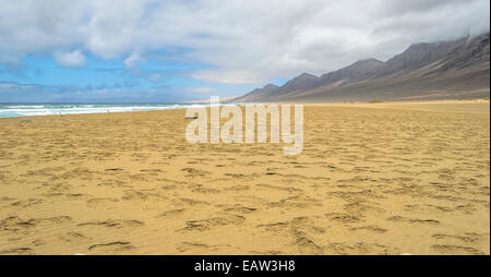 Cofete beach in Fuerteventura, Canary Islands, Spain Stock Photo