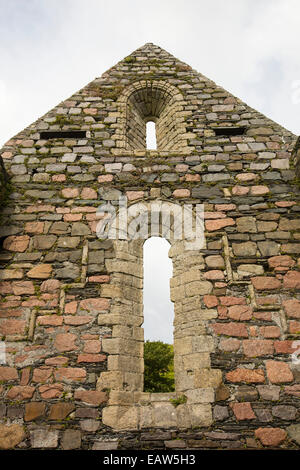 The Augustinian medieval nunnery on the Isle of iona, it is the oldest preserved nunnery in the British Isles, constructed around 1203. Stock Photo