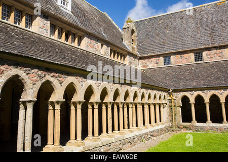 Sandstone pillars in Iona Abbey on Iona, off Mull, Scotland, UK. Stock Photo