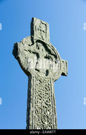 Maclean Cross Macleans Cross on the way to Iona Abbey on Iona, off Mull, Scotland, UK ...