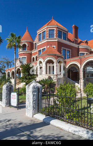 The historic Moody Mansion and Museum in Galveston, Texas, USA. Stock Photo