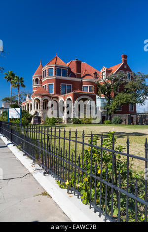 The historic Moody Mansion and Museum in Galveston, Texas, USA. Stock Photo