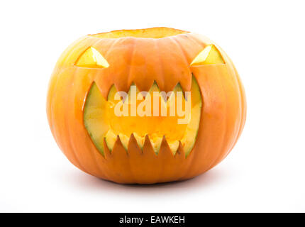 halloween pumpkin isolated on white background Stock Photo