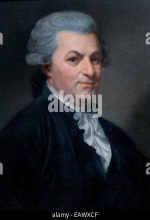 Portrait Man by Jean Baptiste Greuze (1725 – 1805)  France French Stock Photo