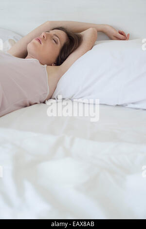 Woman sleeping Stock Photo
