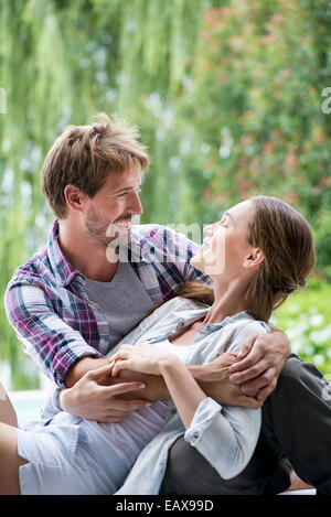 Young couple in love Stock Photo