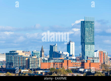 Beetham Tower and Manchester Skyline Manchester England UK GB EU Europe Stock Photo