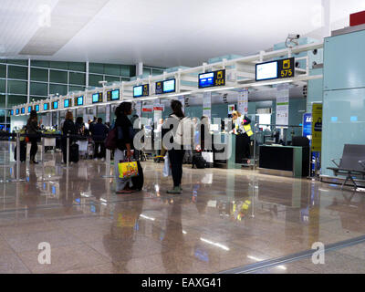 Spain Catalonia Barcelona-El Prat international airport Stock Photo