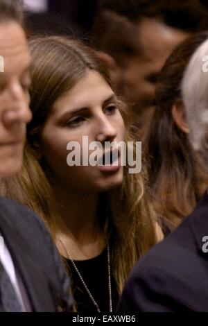 Madrid, Spain. 21st Nov, 2014. Amina Martinez de Irujo attend the Funeral Service for Spain's Duchess of Alba at the Sevilla's Cathedral on November 21, 2014 in Seville, Spain.Maria del Rosario Cayetana Fitz-James-Stuart, Duchess of Alba, 88-year-old with more titles than any other aristocrat in the world has died at home in Seville after a short illness. Credit:  Jack Abuin/ZUMA Wire/Alamy Live News Stock Photo