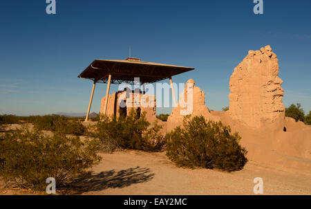 Casa Grande Ruins National Monument, Coolidge AZ Stock Photo