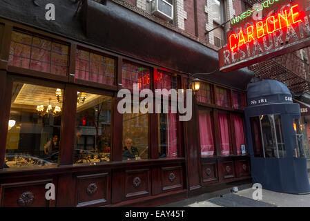 New York, NY - 13 November 2014 - Carbone, an upscale Italian restaurant in Greenwich Village Stock Photo