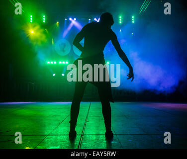 All night rave, rave scene, raver dancing Stock Photo
