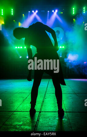 All night rave, rave scene, raver dancing Stock Photo