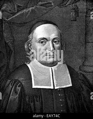 Paul Gerhardt, 1607 - 1676, a German poet and Lutheran, Paul Gerhardt, 1607-1676, deutscher Dichter und Lutheraner Stock Photo